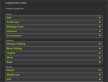 Tablet Screenshot of cupofcute.com